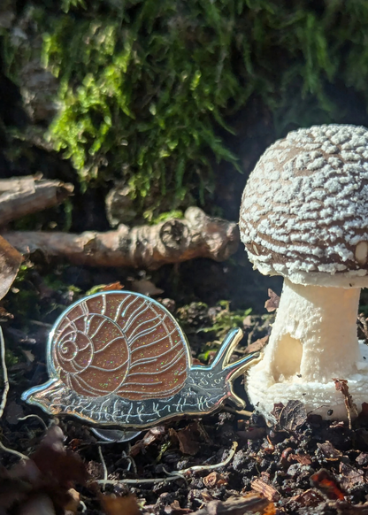 Drawn to Nature - Snail Enamel Pin