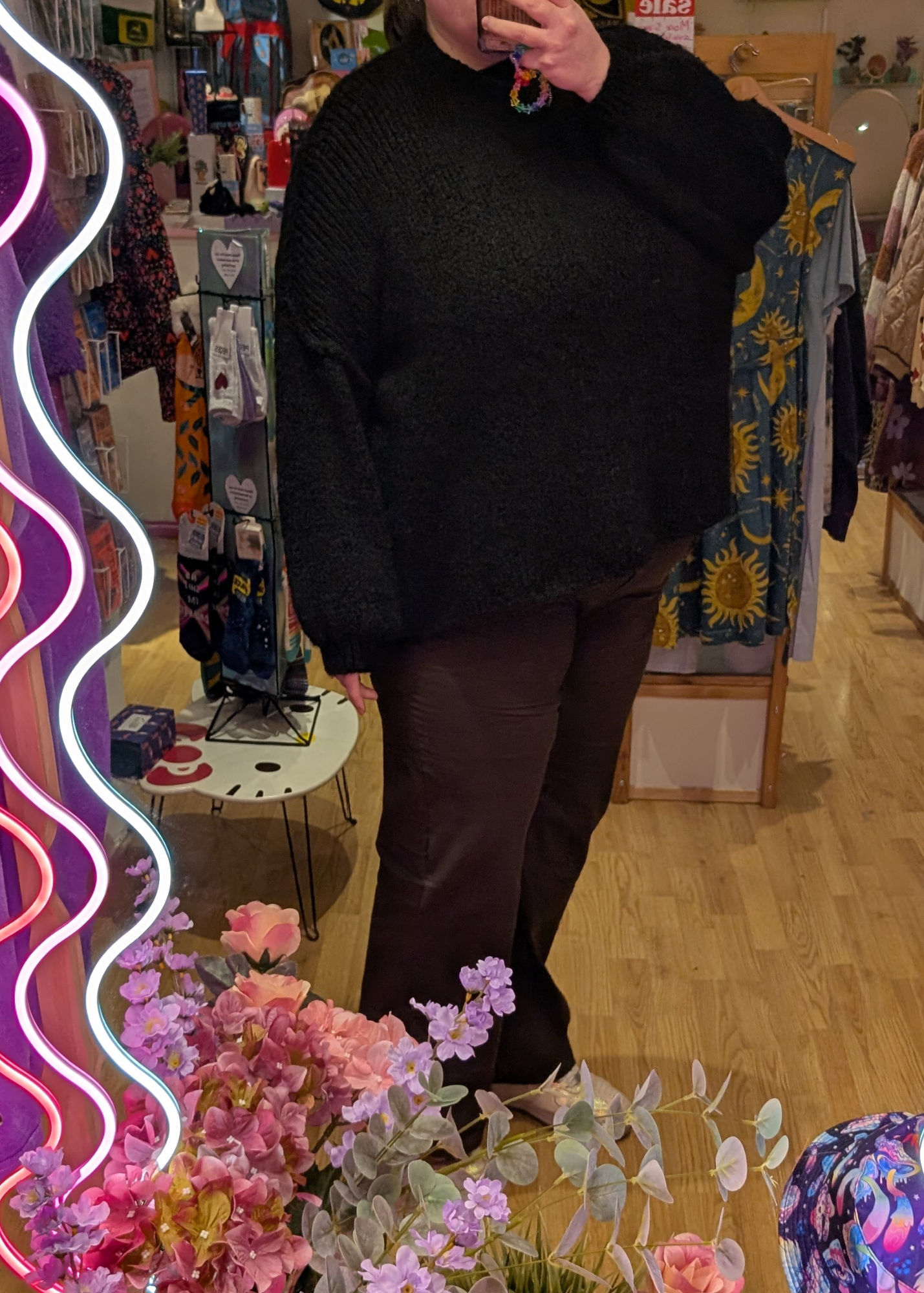 The Edit - Black Oversized Knit Jumper