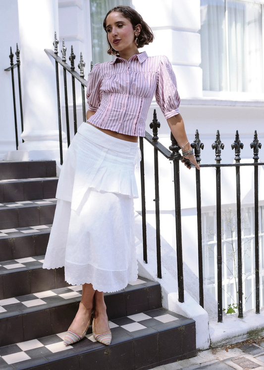 Daisy Street - Pink Stripe Gelato Shirt