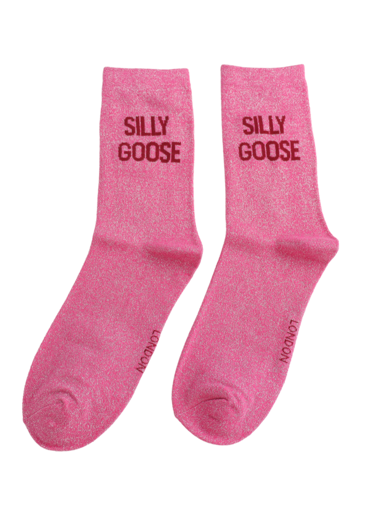 Miss Sparrow - Glitter Statement ‘Silly Goose’ Socks