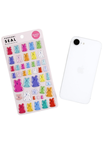 Greeting Life - Gummy Bear Puffy Stickers