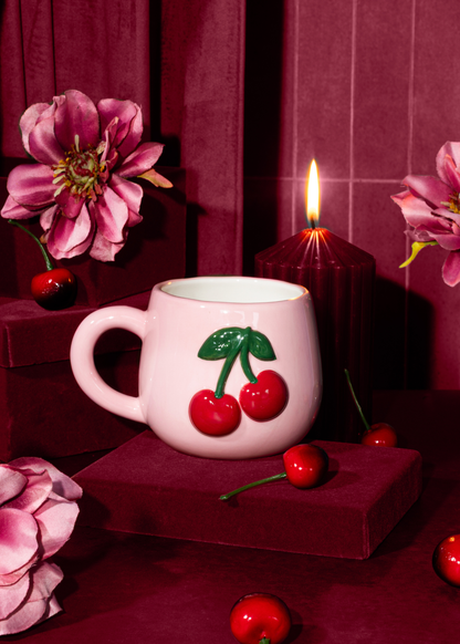 Sass & Belle - Handpainted Cherry Mug
