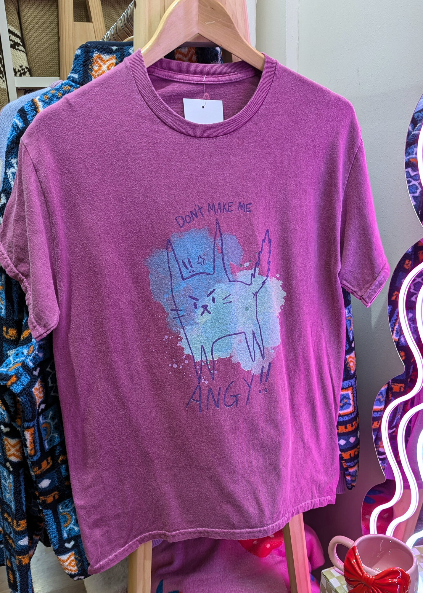 Home of Rainbows - 'Don’t Make Me Angry' Cat Tee