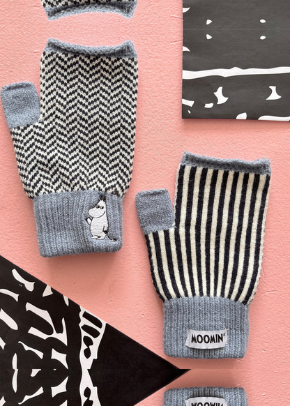 House of Disaster - Moomin Herringbone Fingerless Gloves