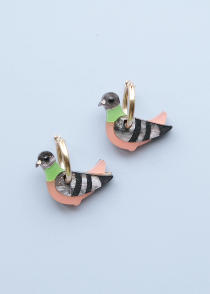 Cuteryko - Pigeon Hoop Earrings