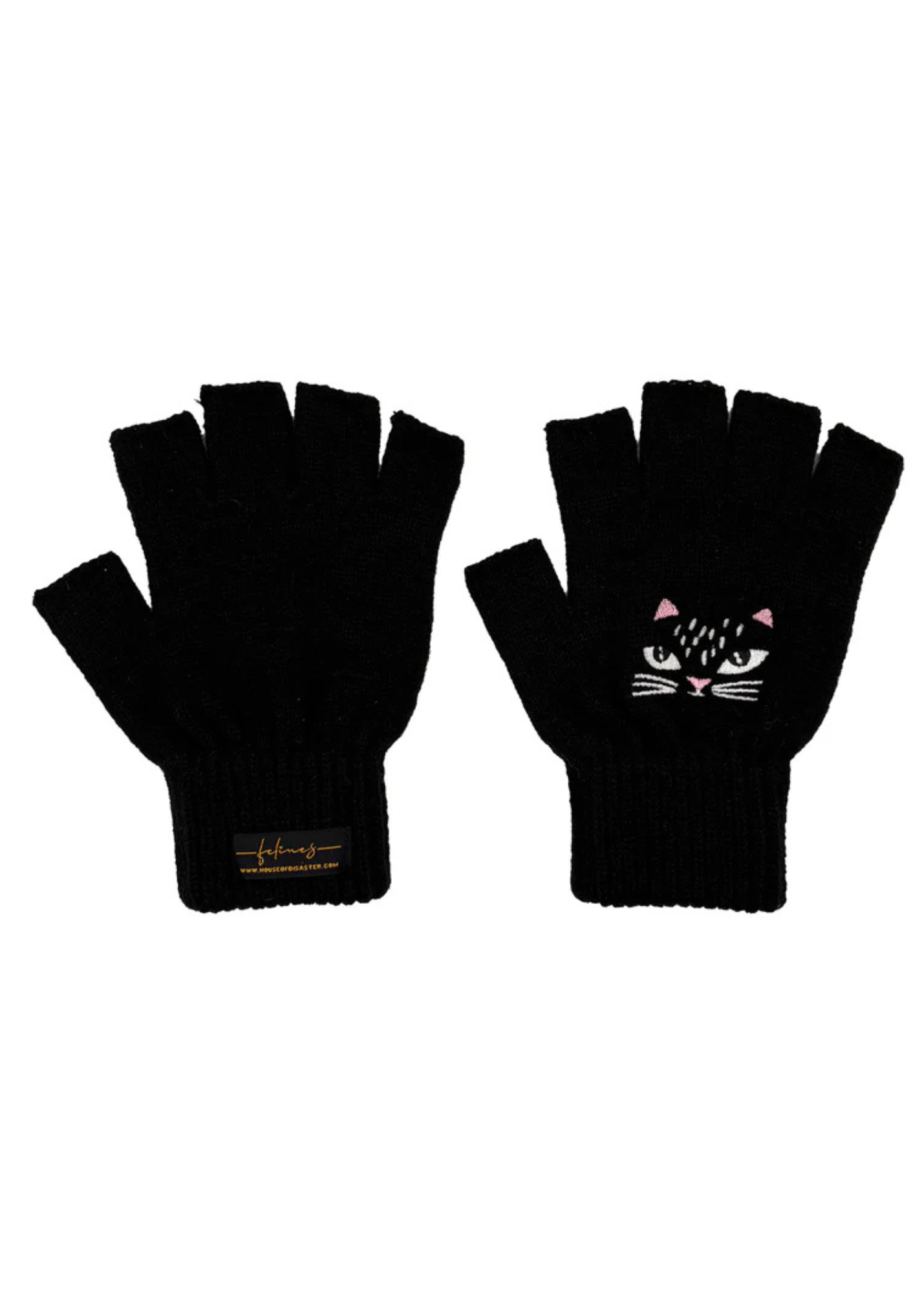 House of Disaster - Feline Fingerless Gloves