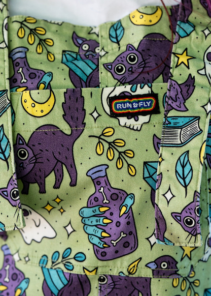 Run & Fly - Cool Mint Spooks Stretch Twill Dungarees
