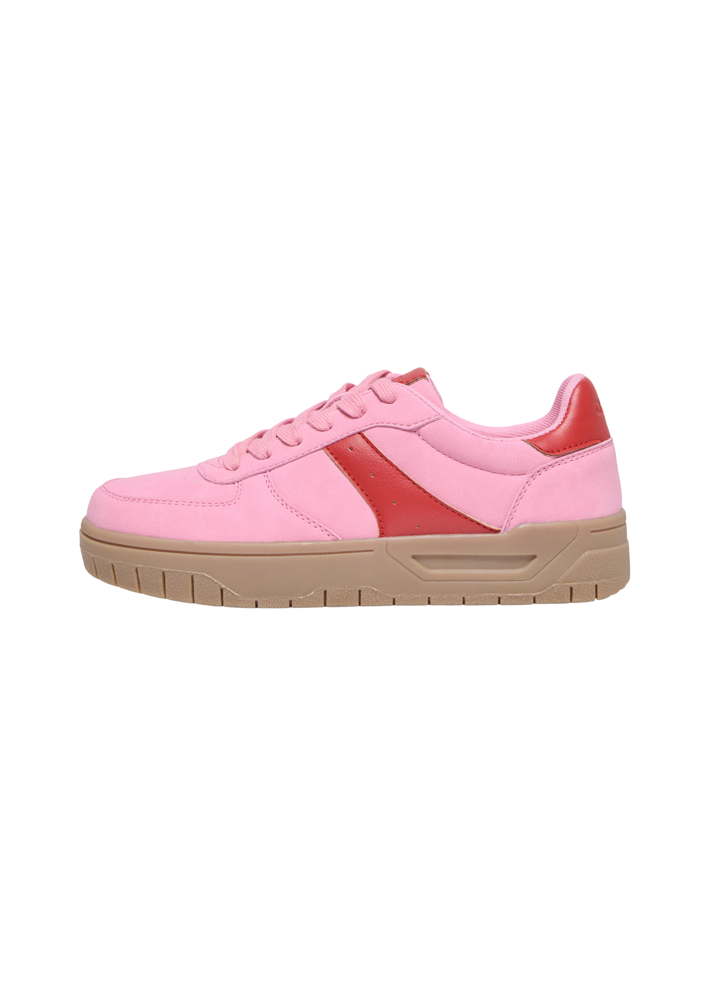 Only - Platform Sneaker in Pink and Red