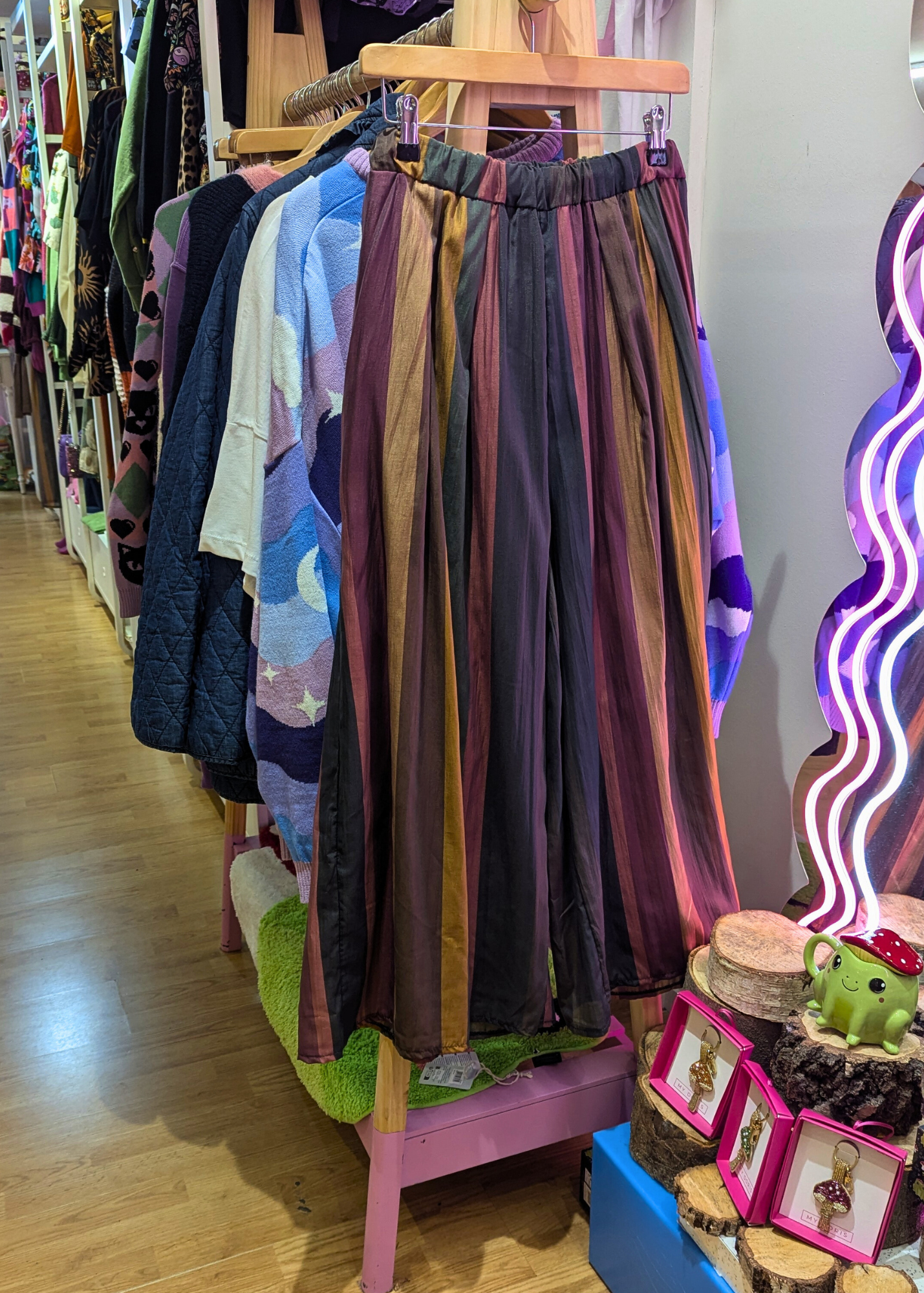 The Edit - Colourful Vertical Stripe Trousers