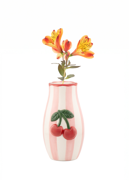 Sass & Belle - Hand painted Cherry Vase