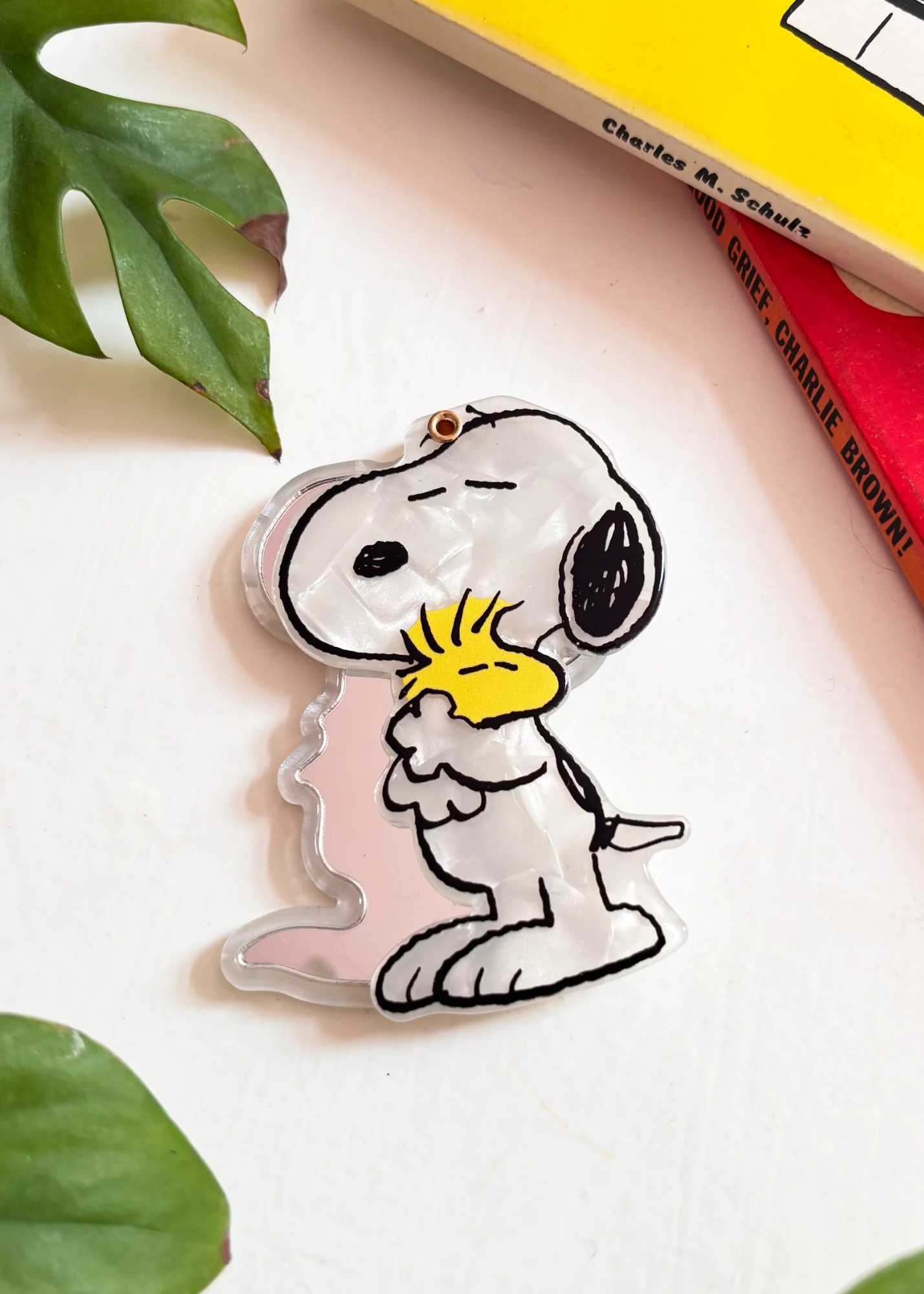 House of Disaster - Peanuts Hugging Woodstock Compact Mirror