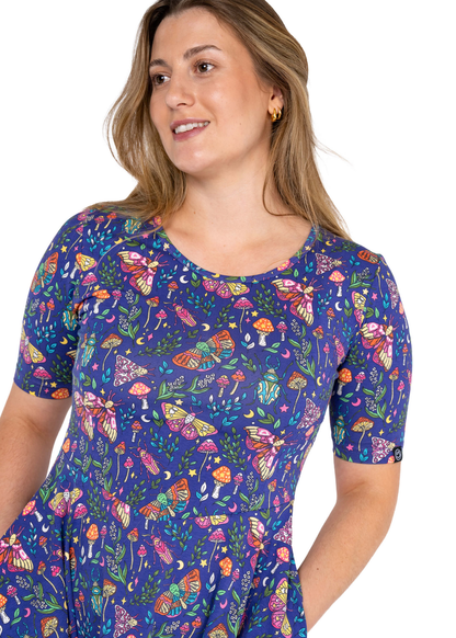 Rebel Romance - Nocturne Meadow Fit & Flare Skater Dress