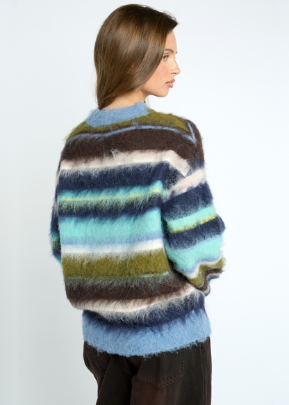 Daisy Street - Raya Ombre Stripe Brushed Jumper