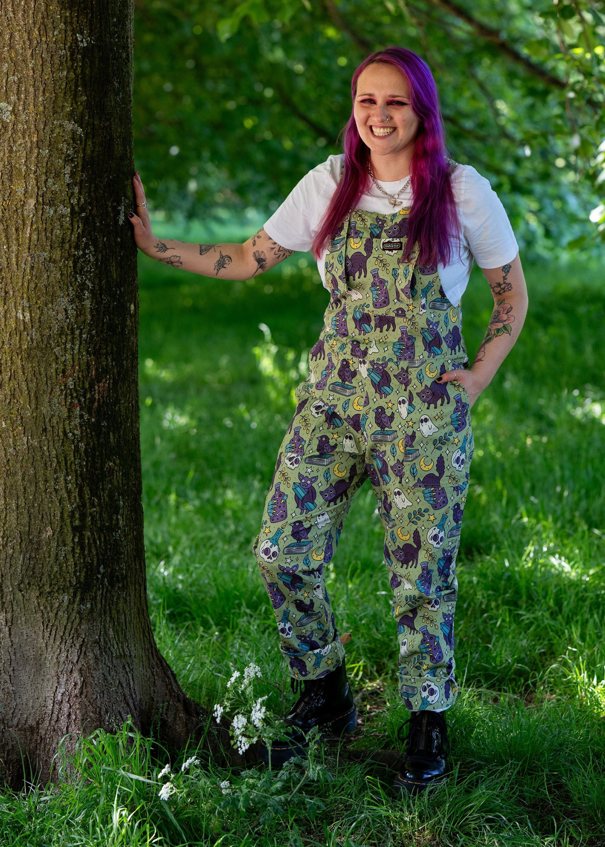Run & Fly - Cool Mint Spooks Stretch Twill Dungarees