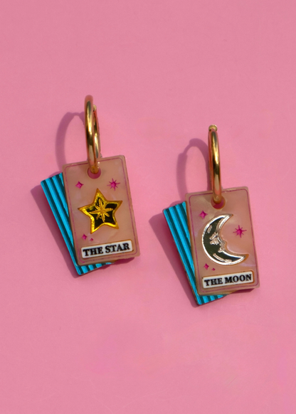 Cuteryko - Tarot Card Hoop Earrings