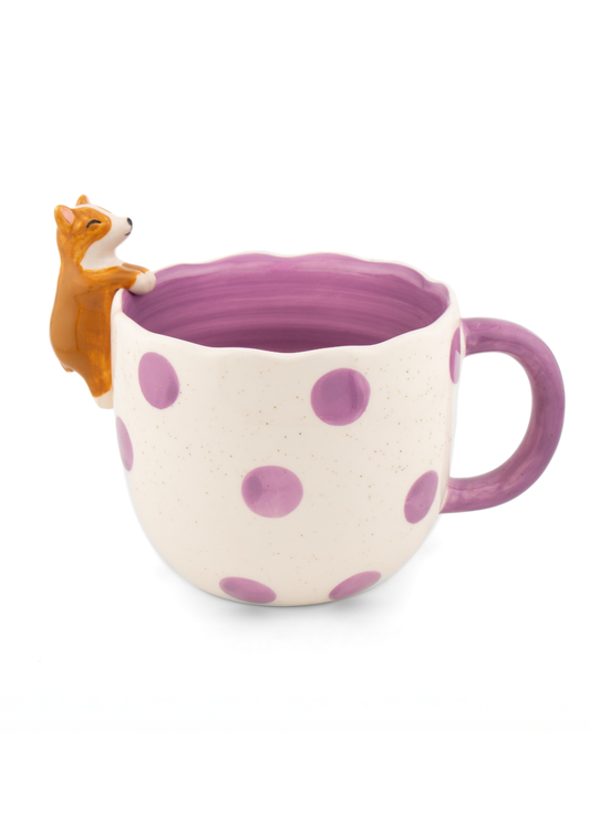 Sass & Belle - Peeking Corgi Mug