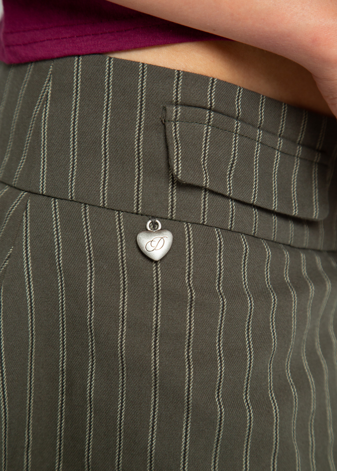 Daisy Street - Pinstripe Layered Heidi Skirt