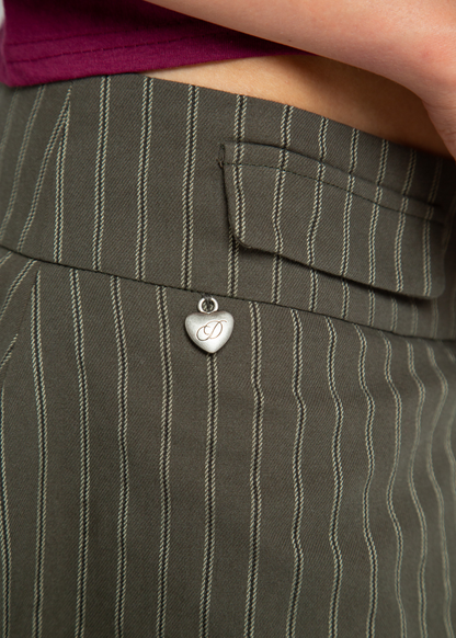 Daisy Street - Pinstripe Layered Heidi Skirt