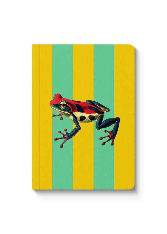Ohh Deer - Striped Frog Paperback A6 Notebook