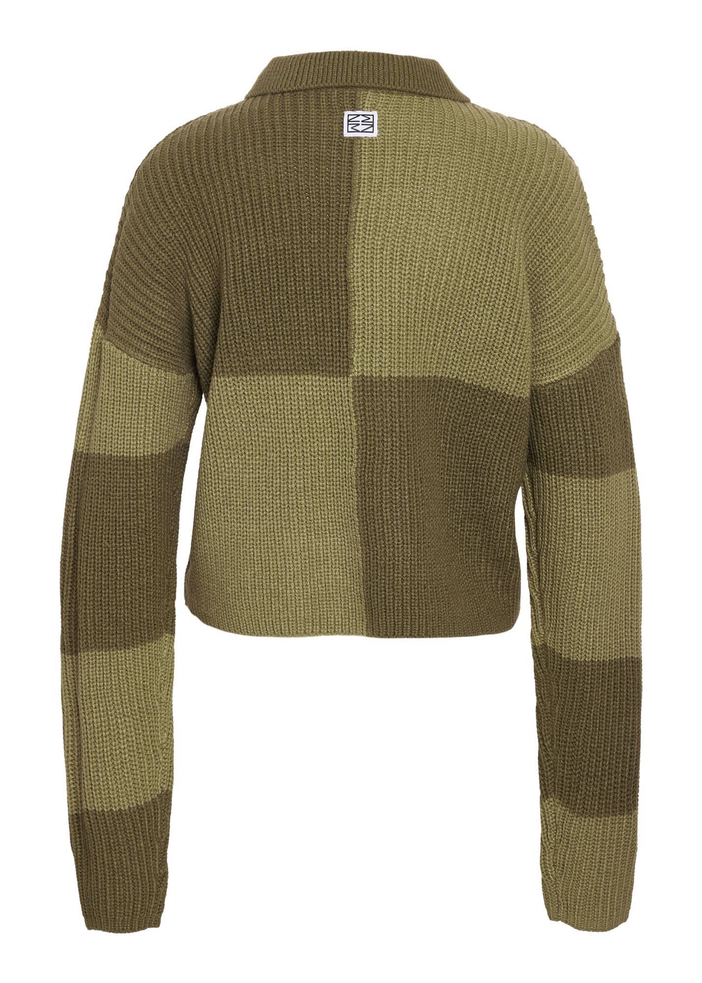 Noisy May - Khaki Check Zip Up Cardigan