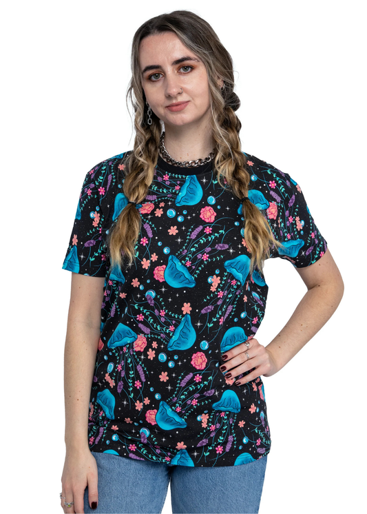 Rebel Romance - Rebel Romance Floral Jellyfish T-Shirt