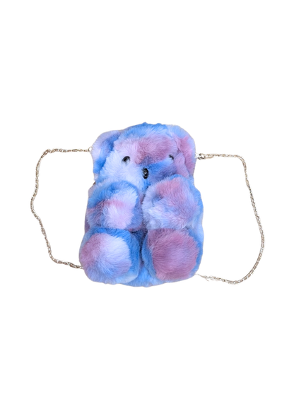 The Edit - Blue Tie Dye Teddy Bag