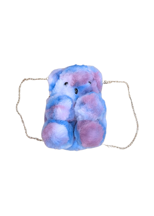 The Edit - Blue Tie Dye Teddy Bag