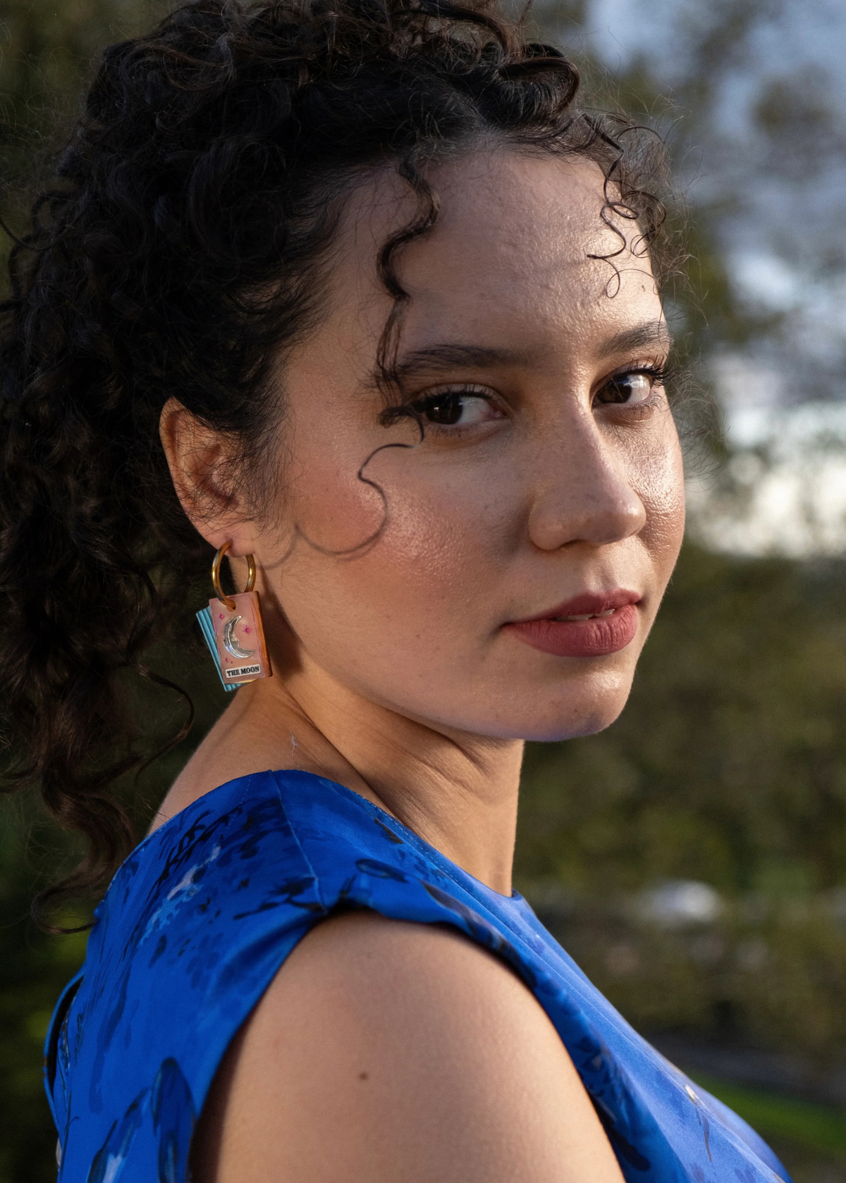 Cuteryko - Tarot Card Hoop Earrings