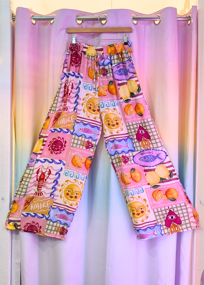 The Edit - Sardinia Summer Print Trousers
