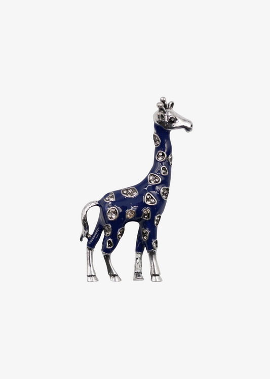 The Edit - Enamel Fill Bejeweled Giraffe Brooch