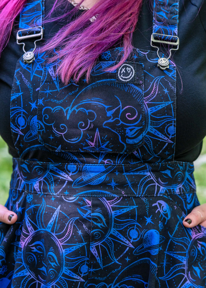 Rebel Romance - Celestial Dreams Stretch Flared Pinafore