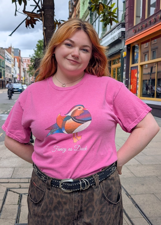 Home of Rainbows - Unisex Fancy as Duck Pink Tee