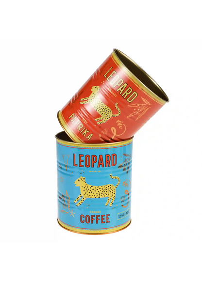 Rex London - Medium Leopard Storage Tins