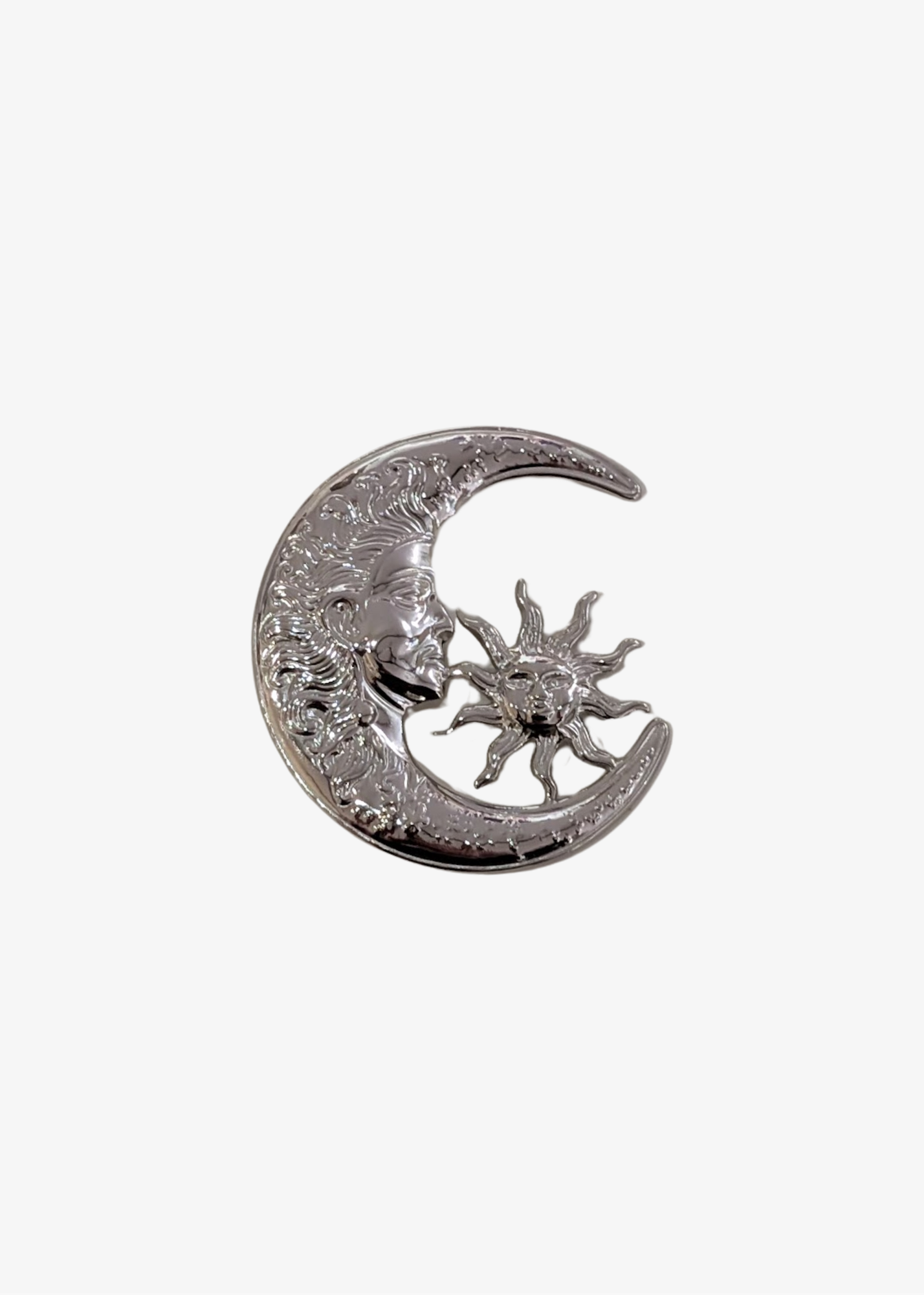 The Edit - Silver Moon Brooch