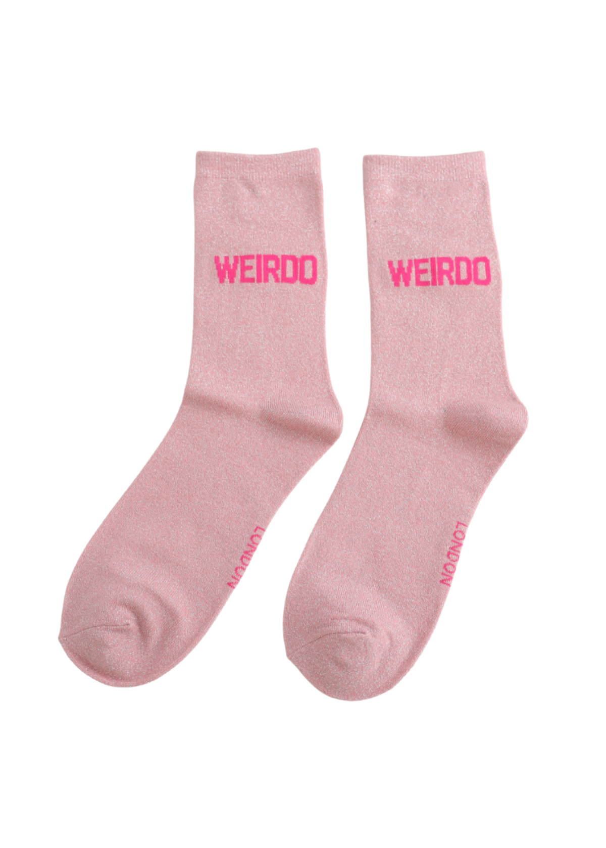 Miss Sparrow - Glitter Statement ‘Weirdo’ Socks