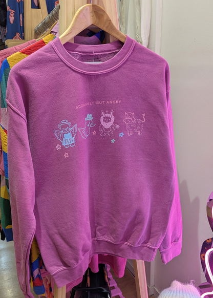 Daisy Street - Raspberry Adorable but Angry Sweater