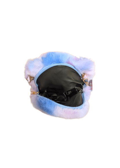 The Edit - Blue Tie Dye Teddy Bag