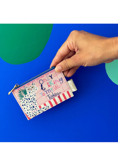 House of Disaster - Catnip ‘Only Talking to my Cat’ Zip Purse