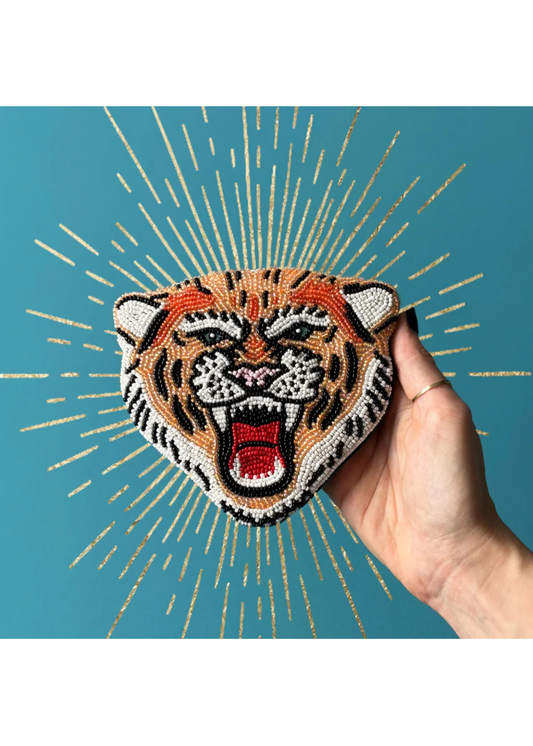 House of Disaster - Inked Tiger Beaded Coin Purse