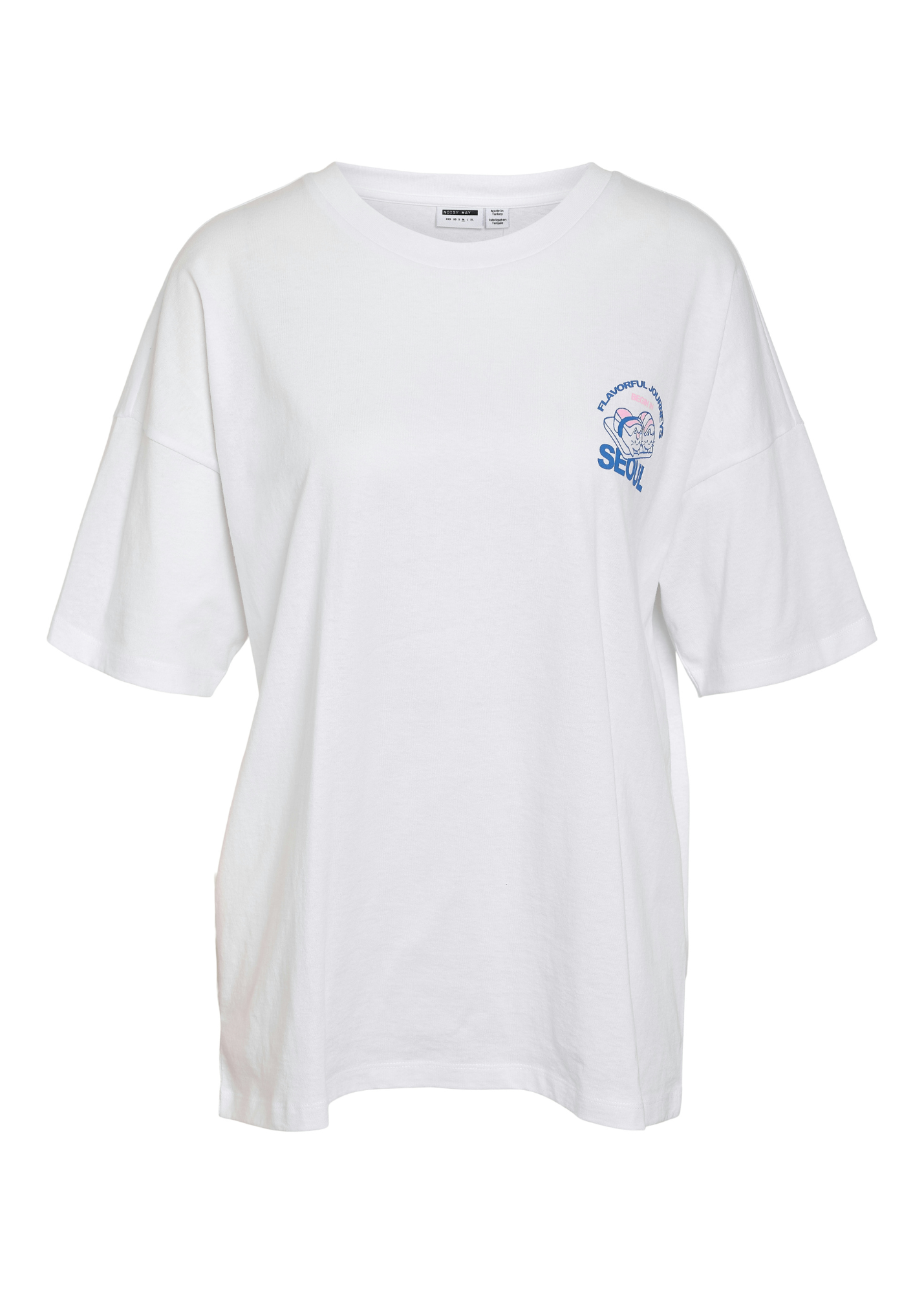 Noisy May - White Sushi Cat Tee