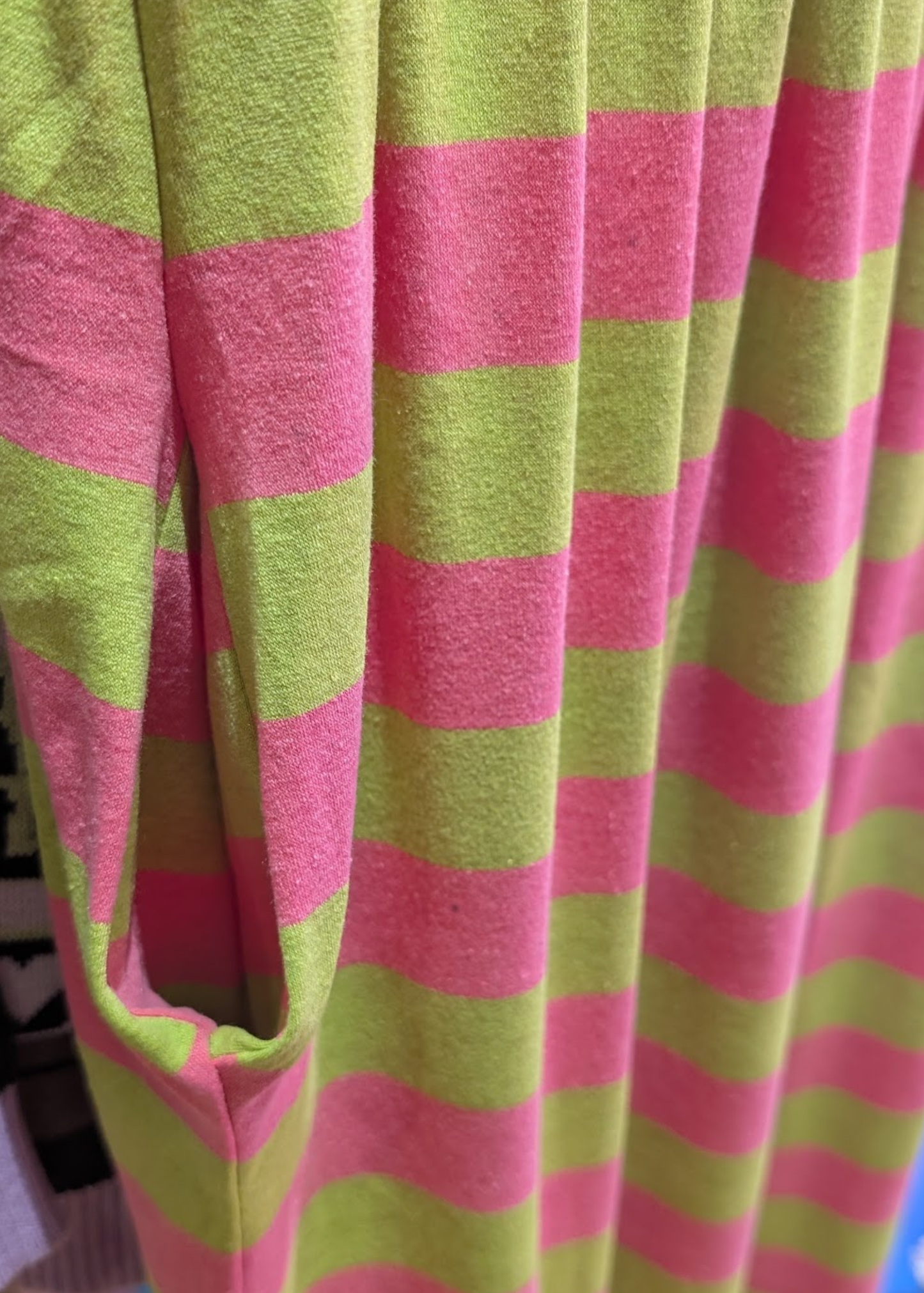 The Edit - Pink & Lime Sugar Stripes Smock Dress