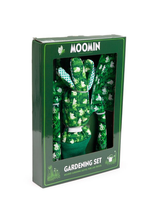 Puckator - Moomin Garden Life 3 Piece Trowel, Fork & Gloves Gardening Gift Set