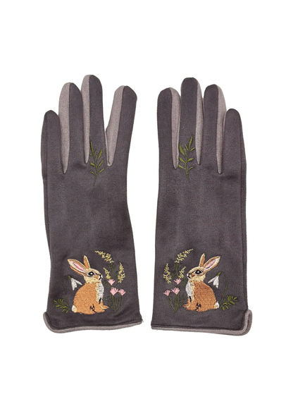 House of Disaster - Secret Garden Embroidered Rabbit Gloves