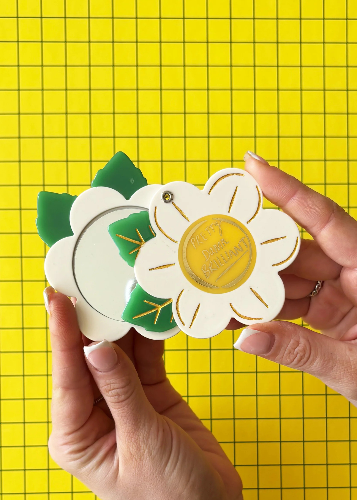 House of Disaster - Small Talk 'Pretty Damn Brilliant' Compact Mirror