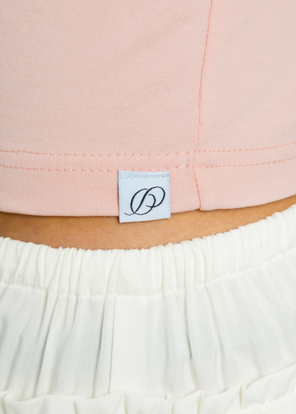 Daisy Street - Blush Button up Short Sleeve Cardigan with Star & Flower Buttons