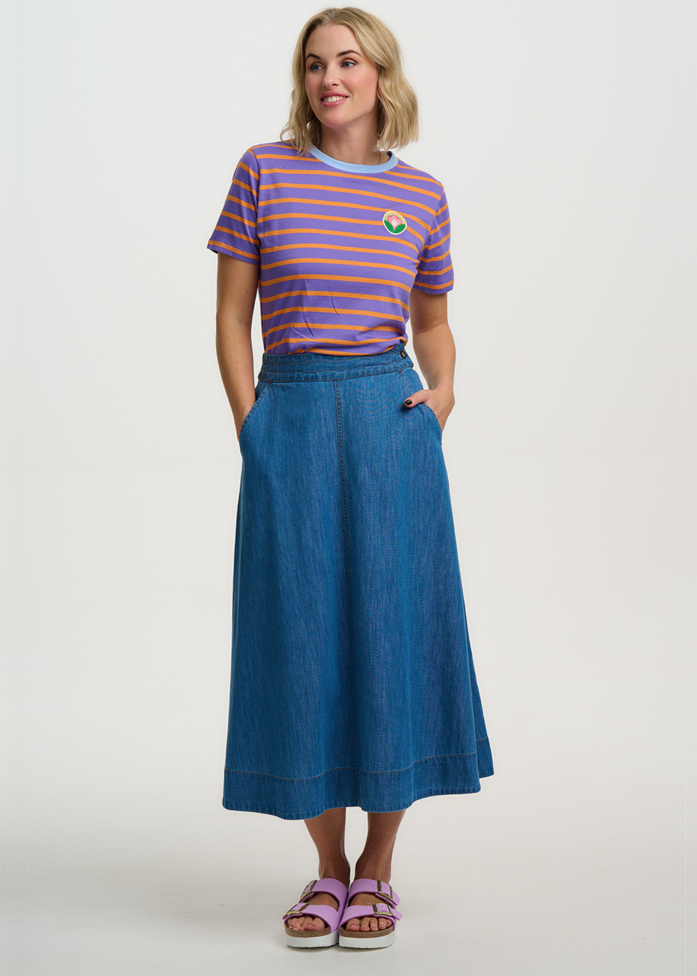 Sugarhill Brighton - Allegra Denim Midi Skirt