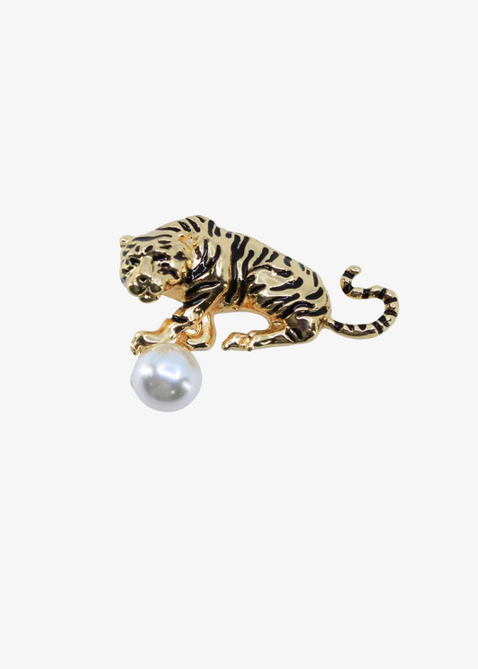 The Edit - Tiger & Pearl Brooch