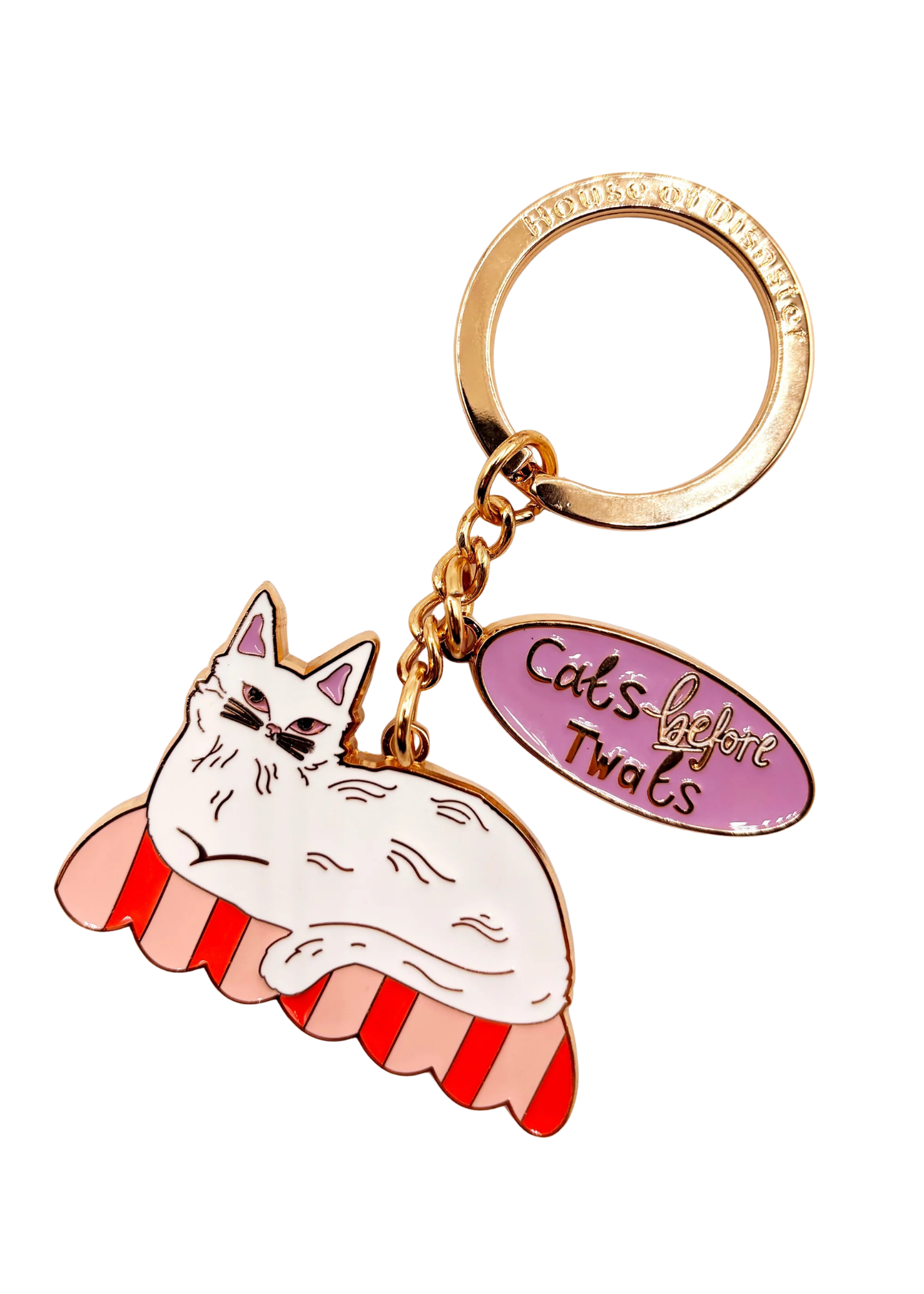 House of Disaster - Catnip 'Cats Before T***s' Keyring