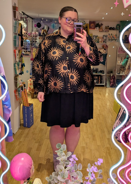 The Edit - Black and Brown Sun Shirt