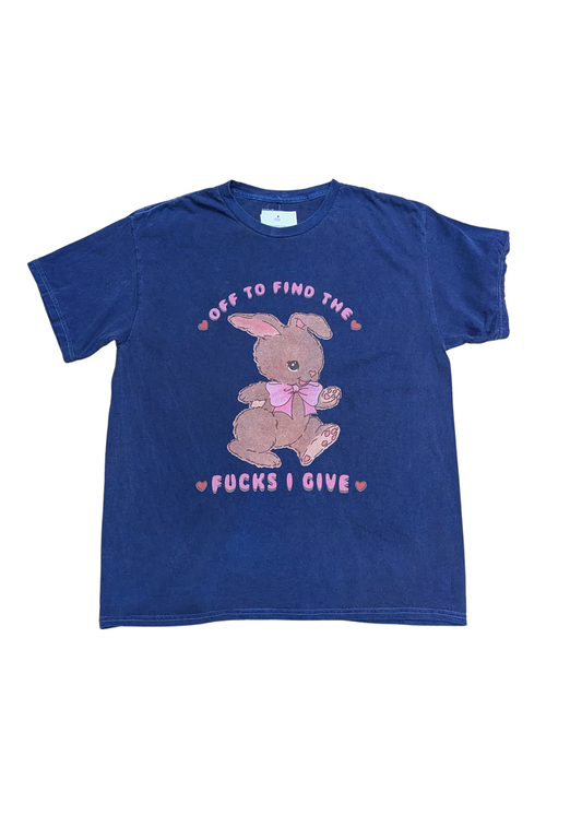 Daisy Street - Navy Blue ‘Off to Find the F**ks’ Bunny Tee